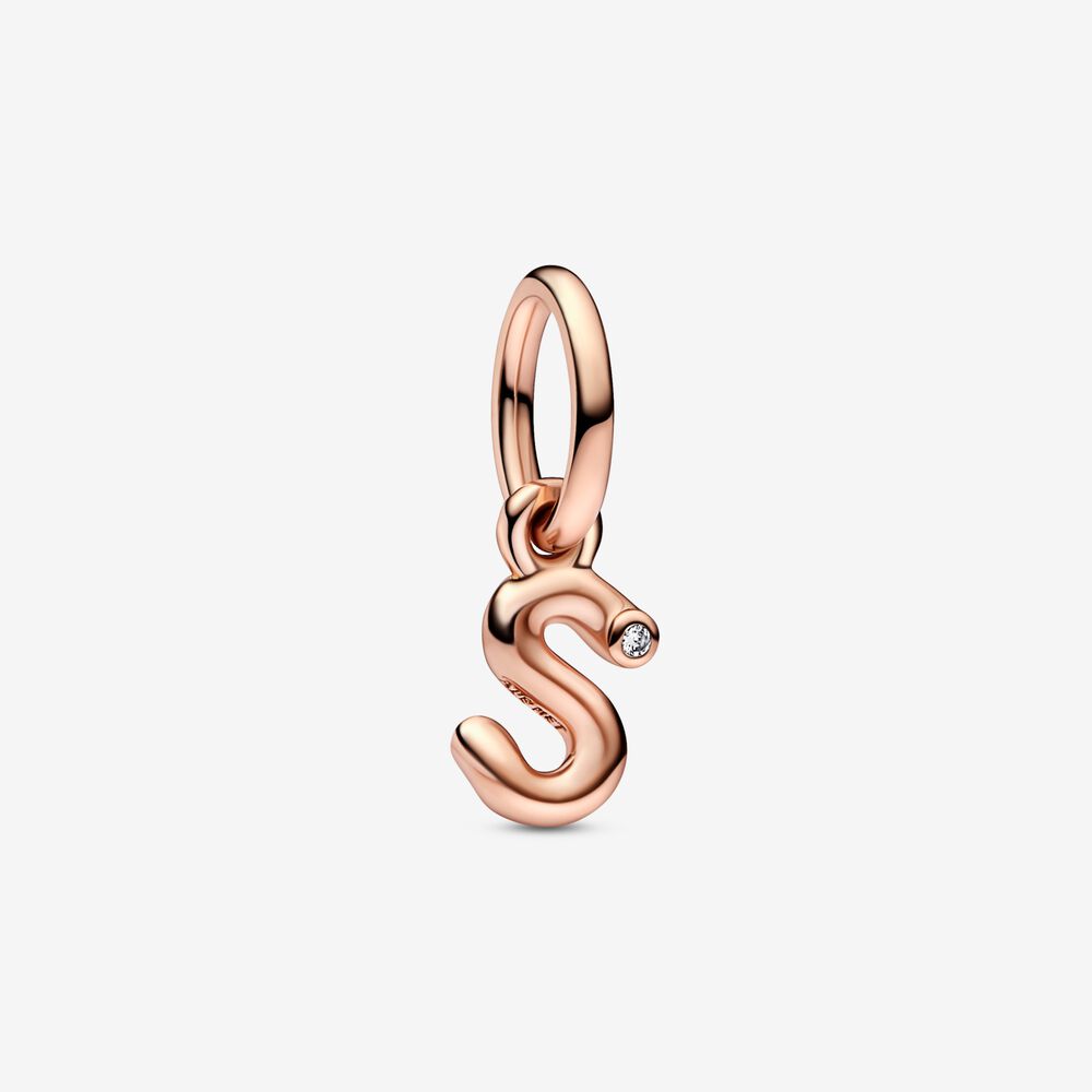 Pandora Letter S Script Alphabet Dangle Charm