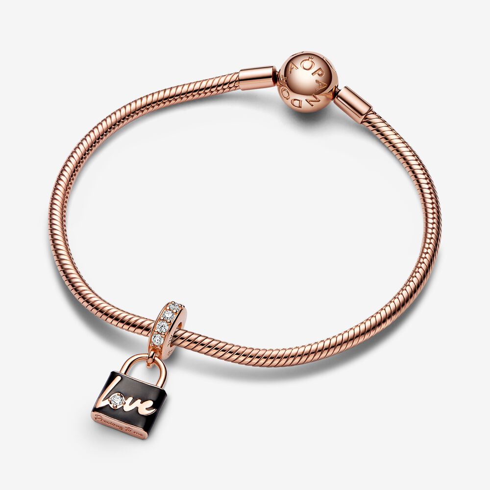 Pandora Love Padlock Dangle Charm 