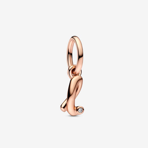 Pandora Letter L Script Alphabet Dangle Charm
