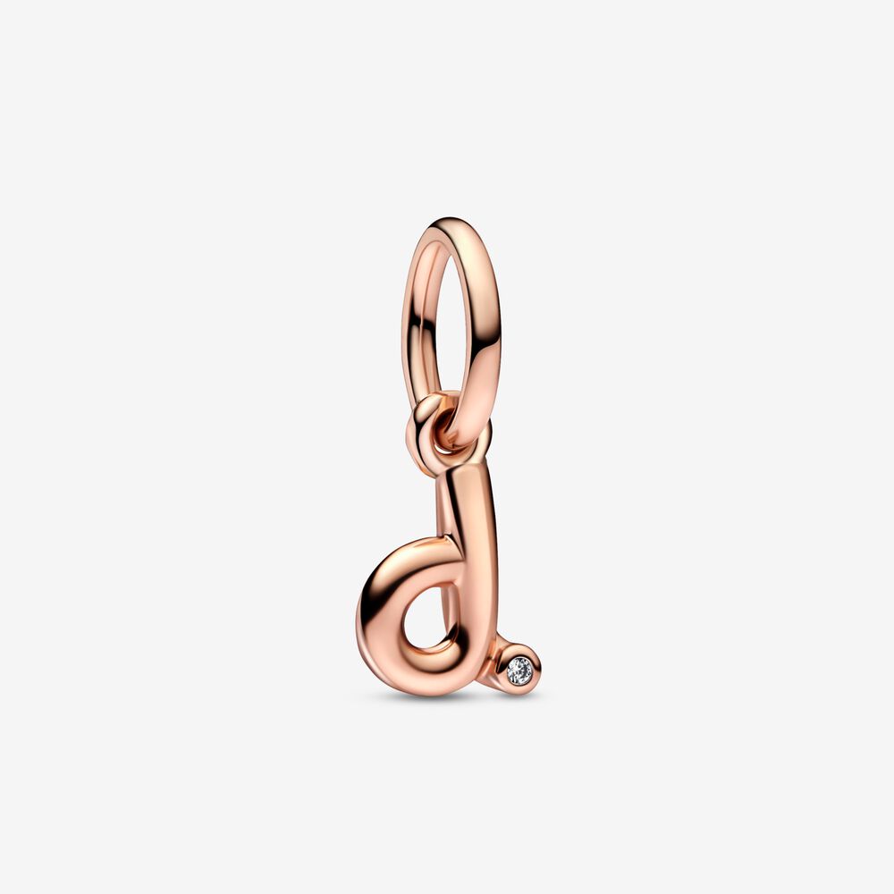 Pandora Letter D Script Alphabet Dangle Charm