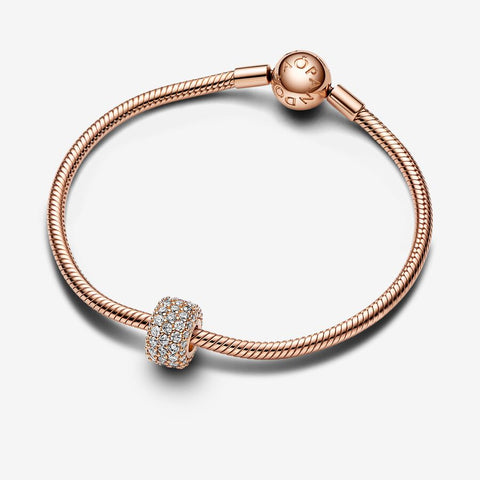 Pandora Sparkling Pave Triple-row Charm