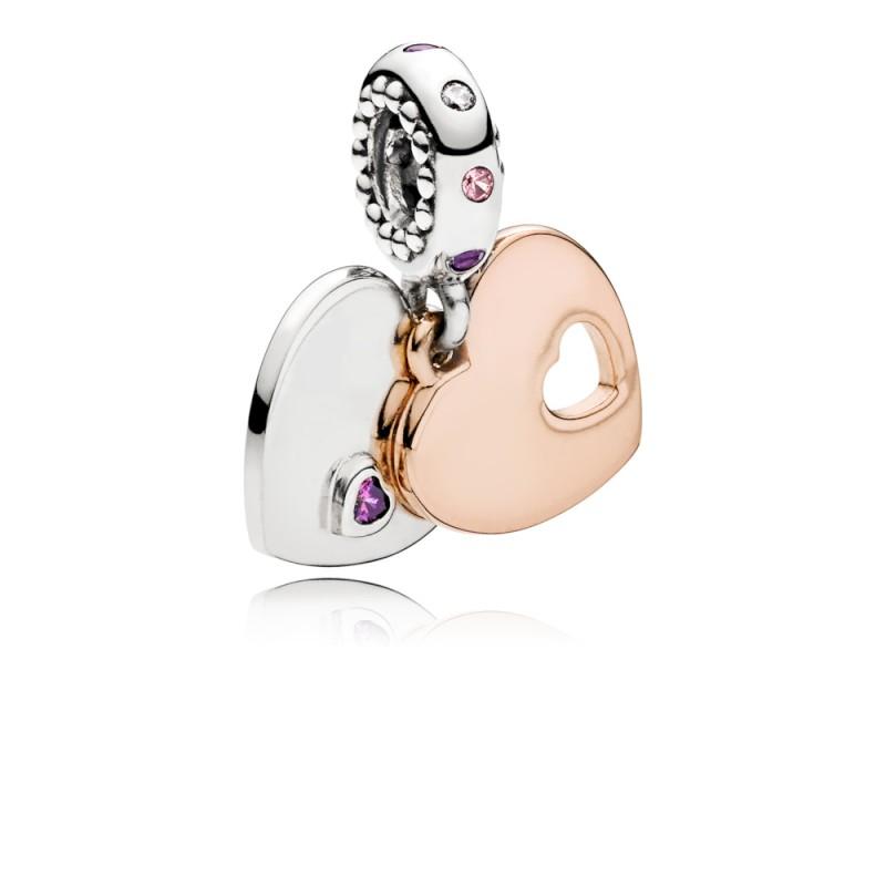Pandora Two Hearts Dangle Charm