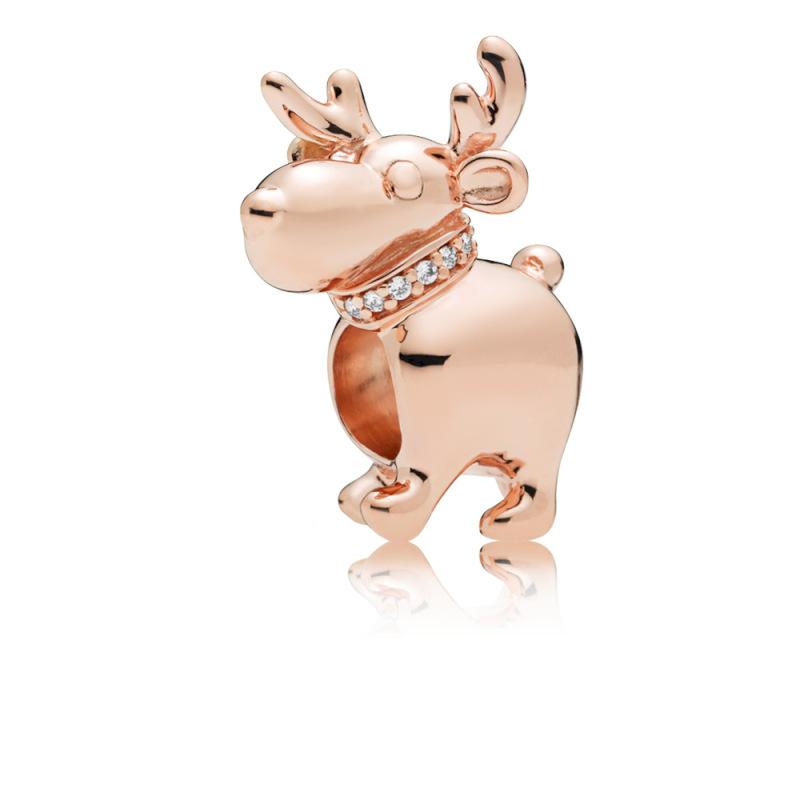 Pandora Rose Happy Reindeer Charm
