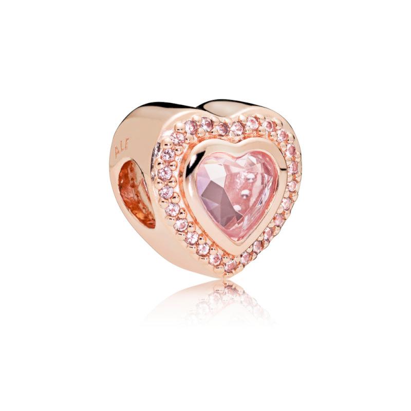 Pandora Sparkling Pink Heart Charm