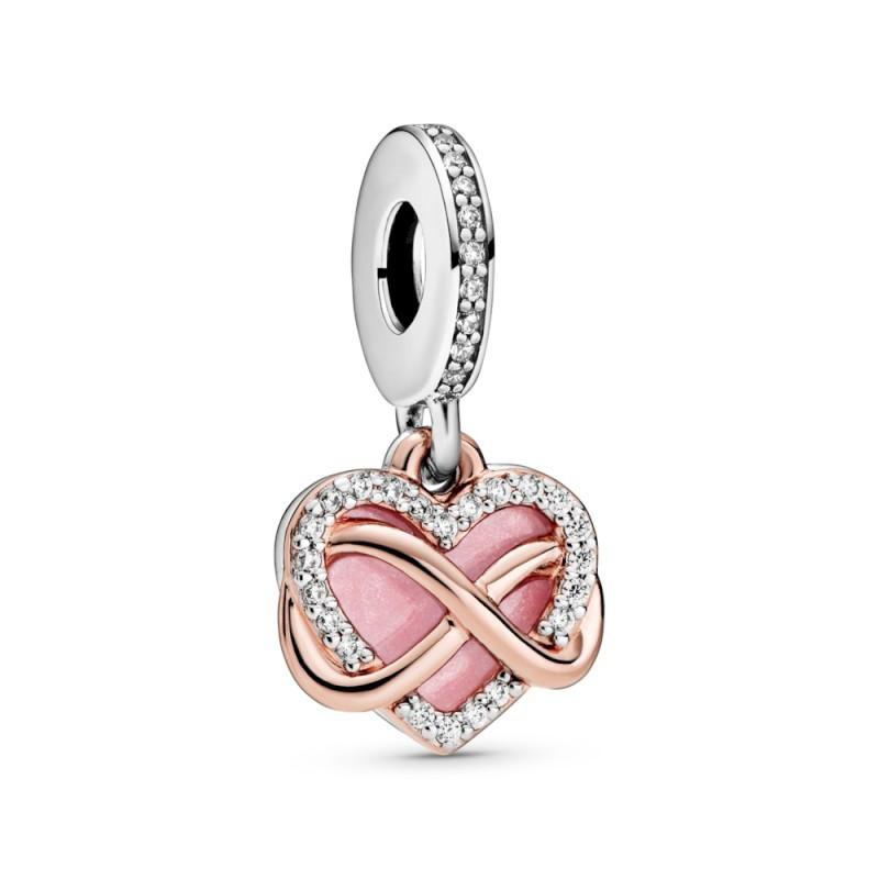 Pandora Infinity Heart Pandora Rose And Sterling Silver