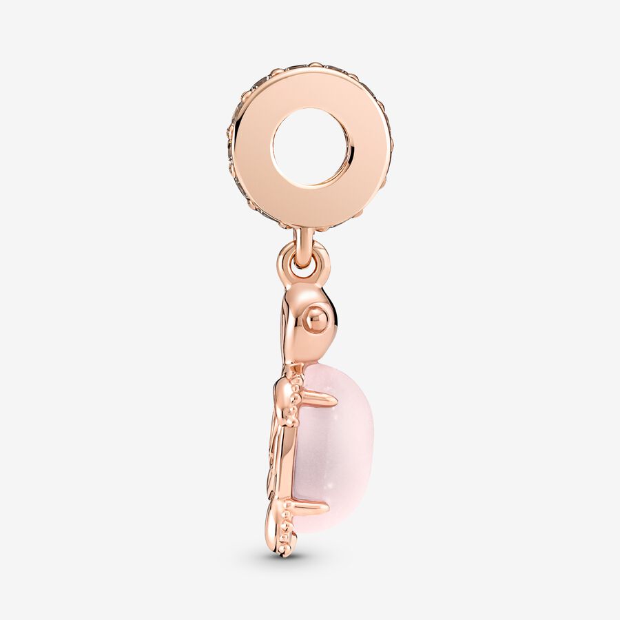 Pandora Murano Glass Pink Sea Turtle Dangle Charm