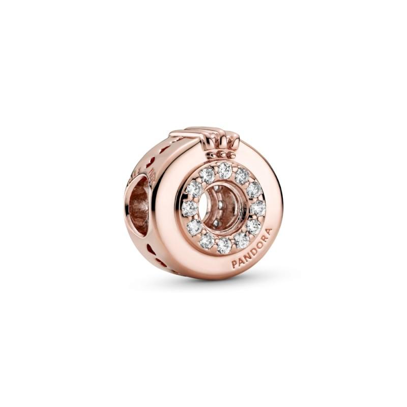 Pandora Open Center Pave Crown O Charm
