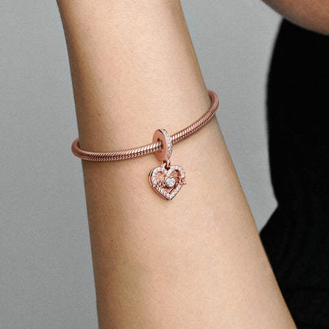 Pandora Heart & Mum Dangle Charm