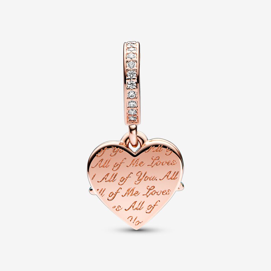 Pandora Heart &amp; Mum Dangle Charm