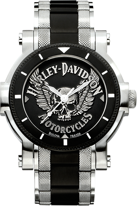 Harley Davidson Medallion Quartz Mens Watch 78A109