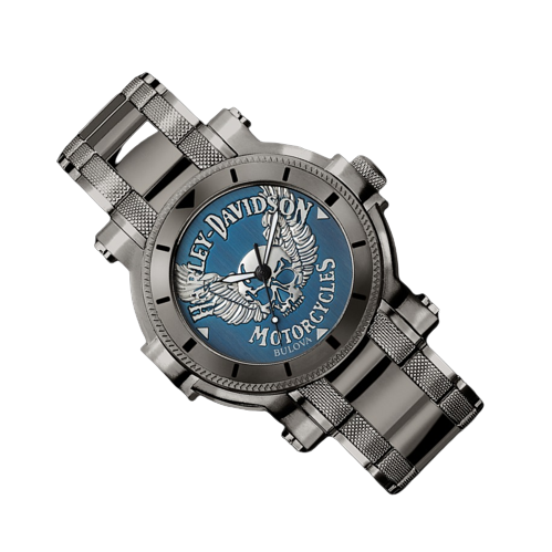 Harley Davidson Medallion Quartz Mens Watch 78A117