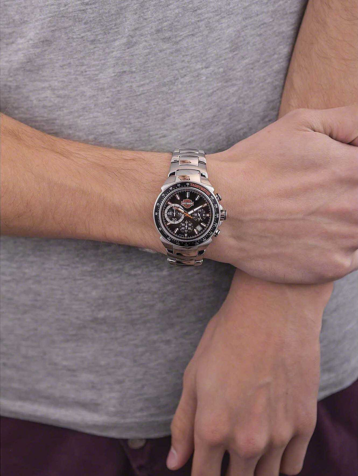 Harley Davidson Bar &amp; Shield Quartz Mens Watch 78B113