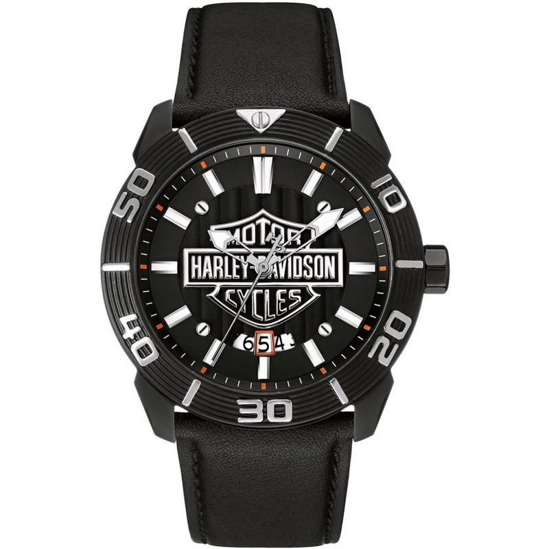 Harley Davidson Bar &amp; Shield Quartz Mens Watch 78B136