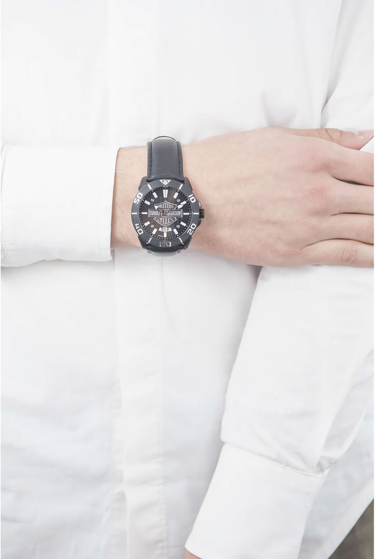 Harley Davidson Bar &amp; Shield Quartz Mens Watch 78B136