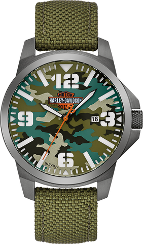 Harley Davidson Bar & Shield Quartz Mens Watch 78B157