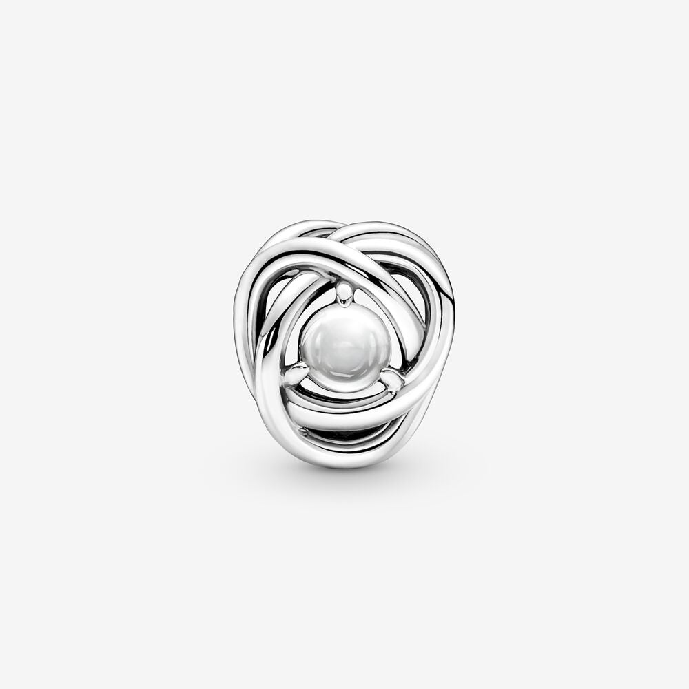 Pandora April Cubic Zirconia Birthstone Eternity Circle Charm