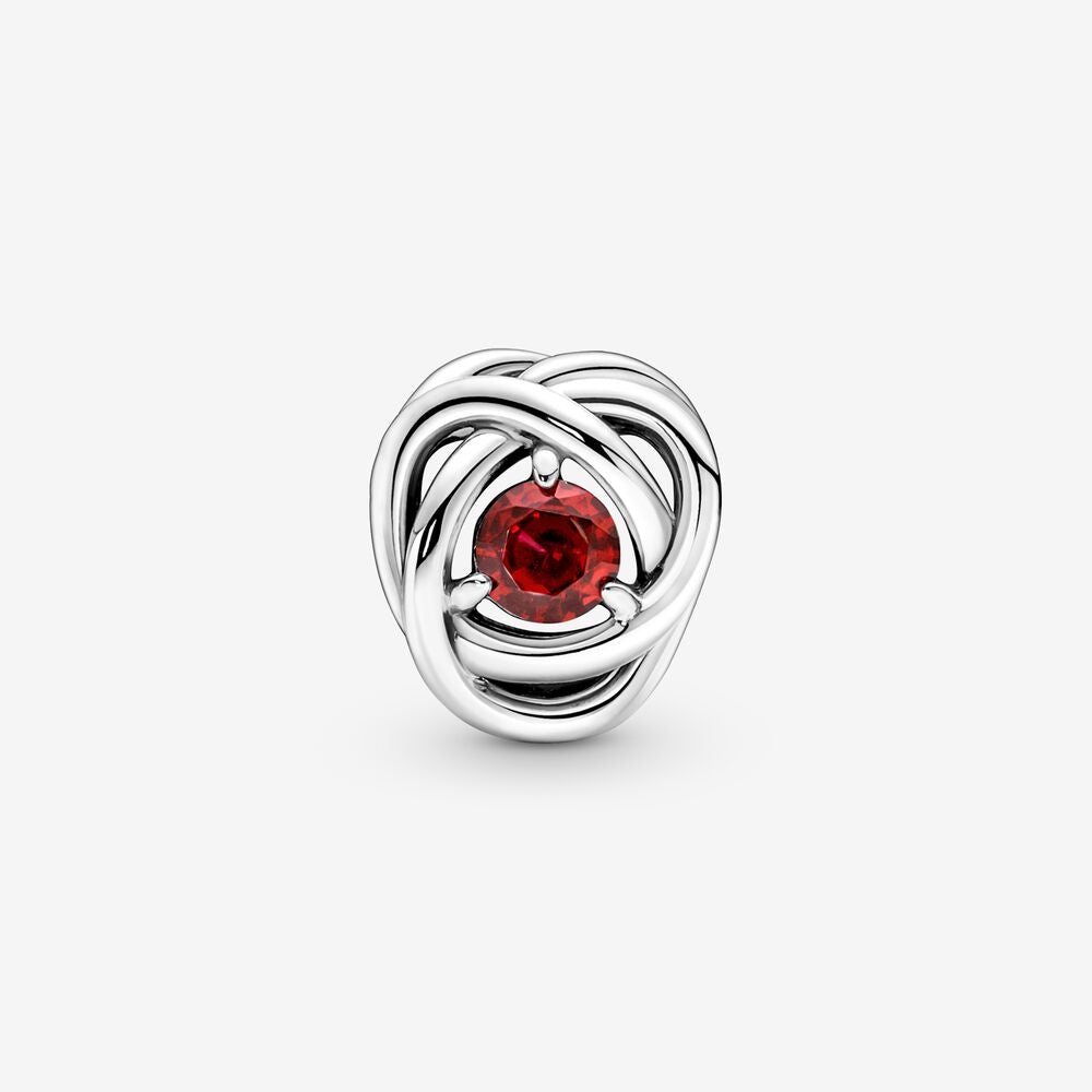 Pandora July Crystal Birthstone Eternity Circle Charm