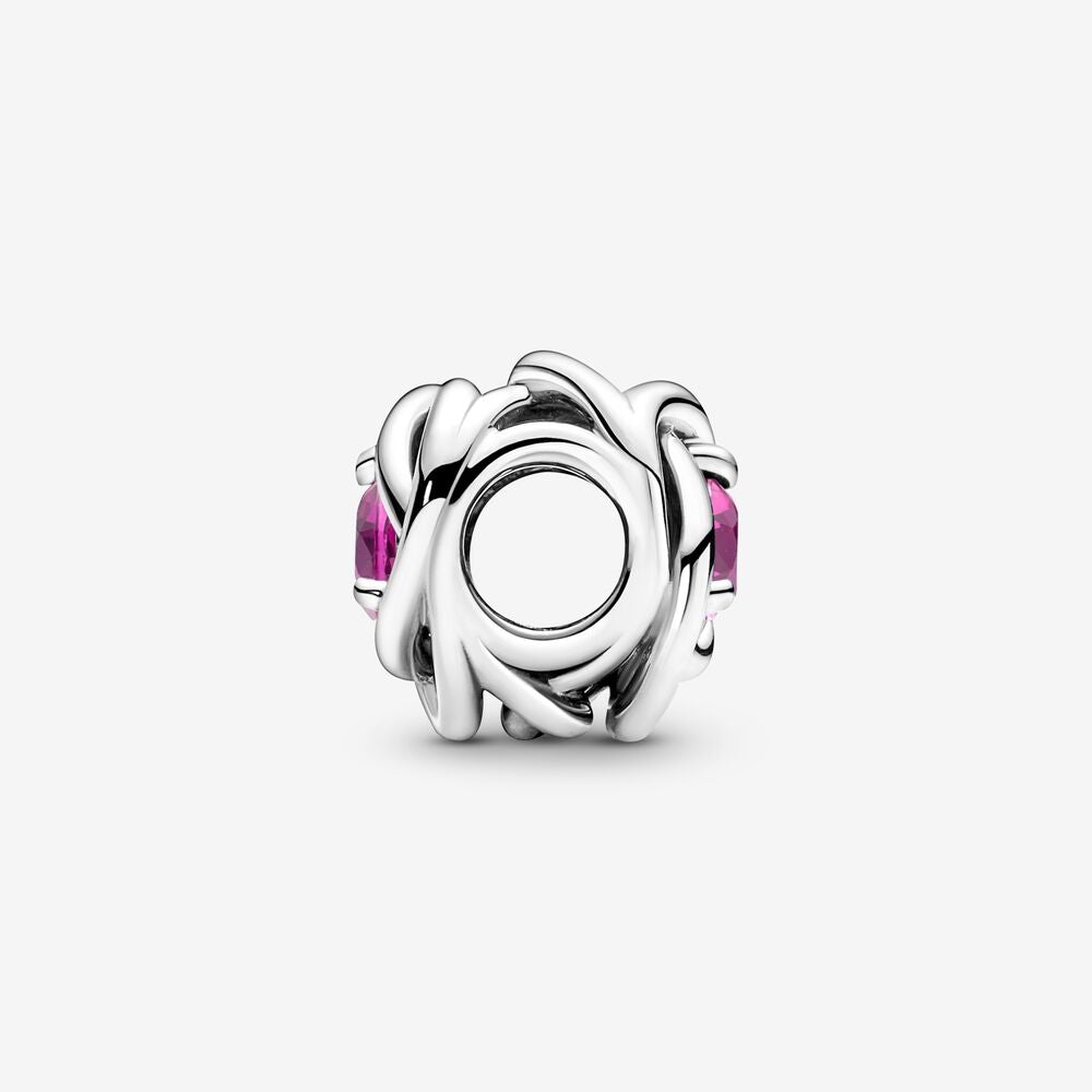 Pandora October Crystal Birthstone Eternity Circle Charm