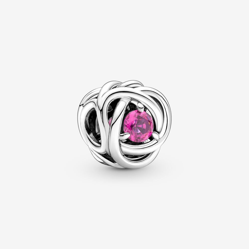 Pandora October Crystal Birthstone Eternity Circle Charm