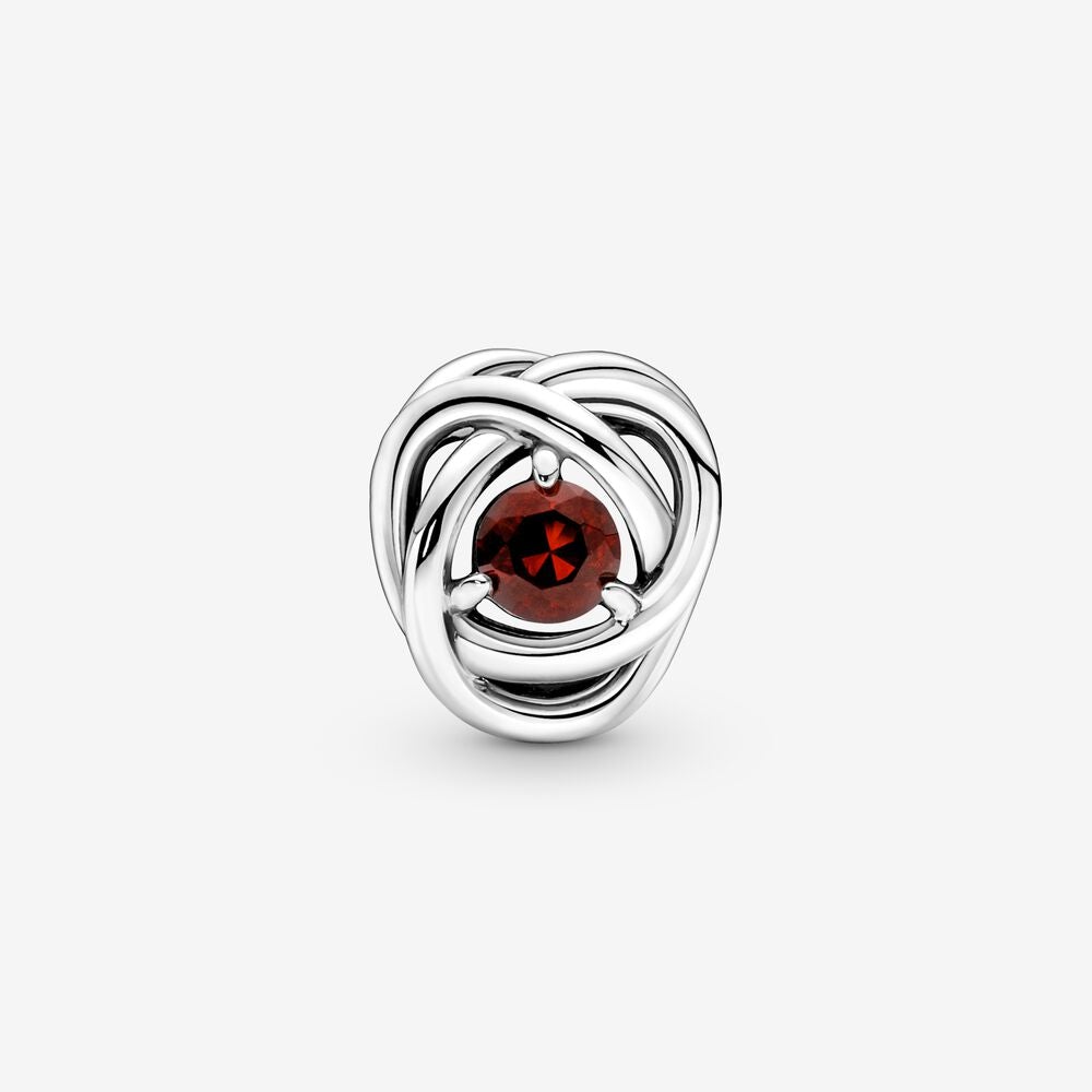 Pandora January Crystal Birthstone Eternity Circle Charm