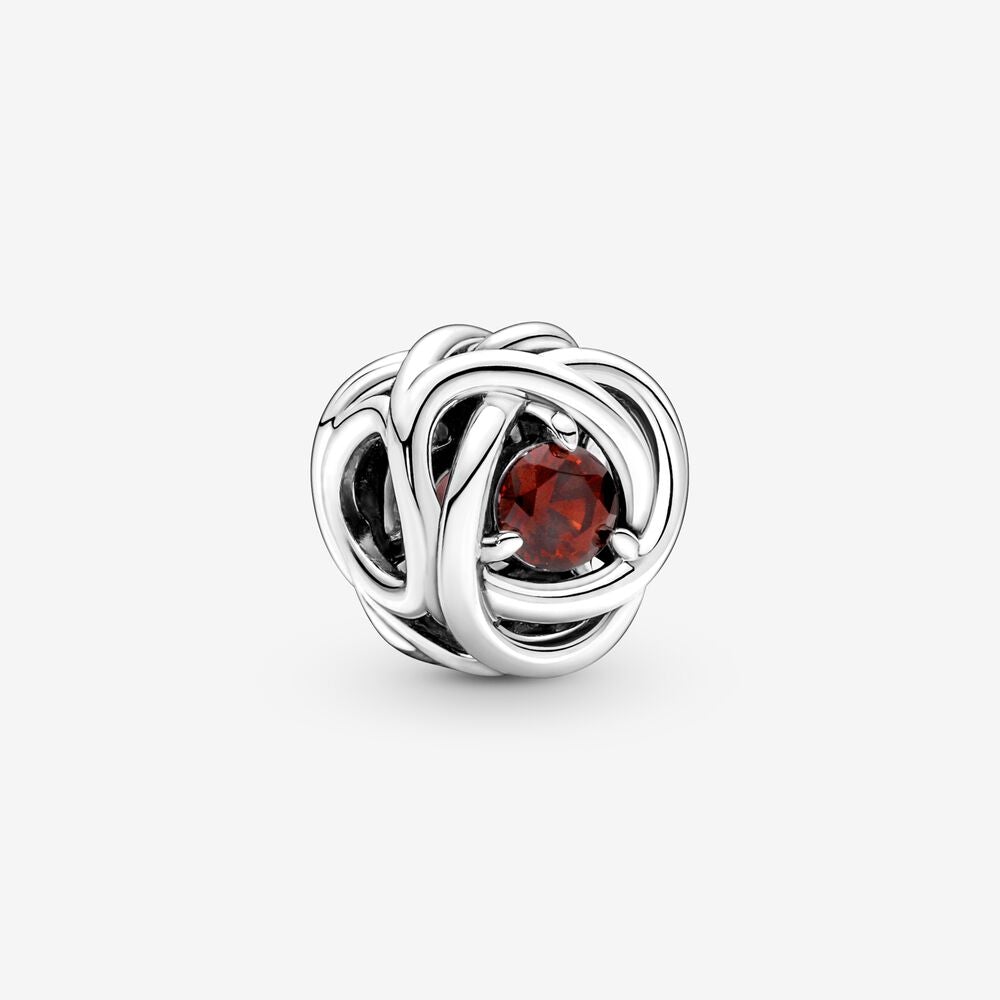 Pandora January Crystal Birthstone Eternity Circle Charm