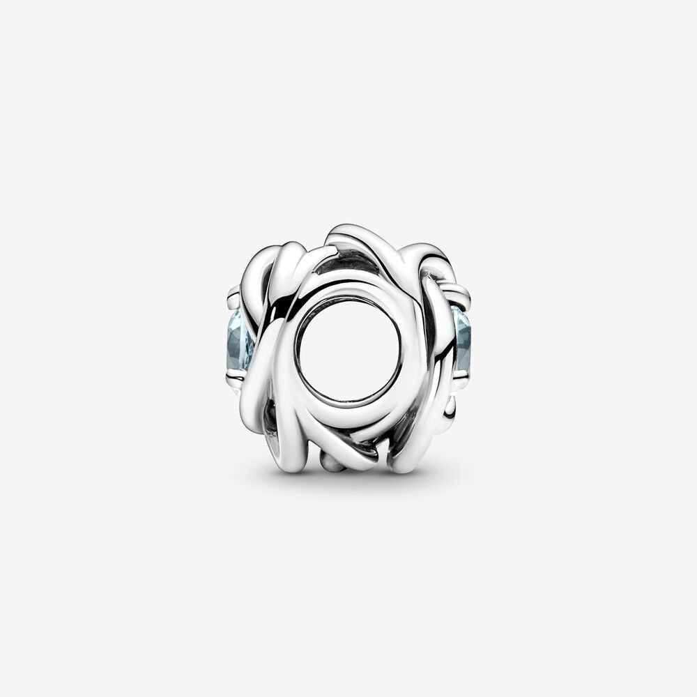 Pandora March Crystal Birthstone Eternity Circle Charm