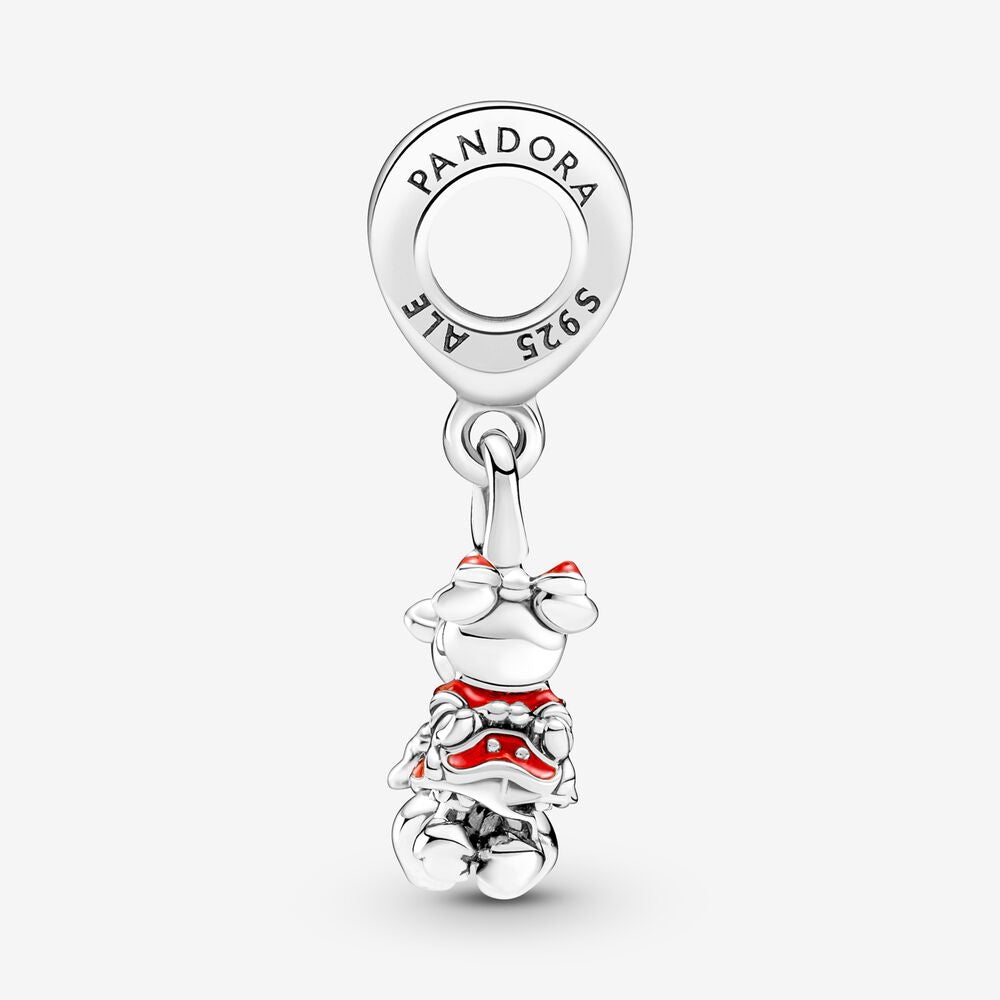 Pandora Disney Mickey Mouse &amp; Minnie Mouse Kissing Dangle Charm