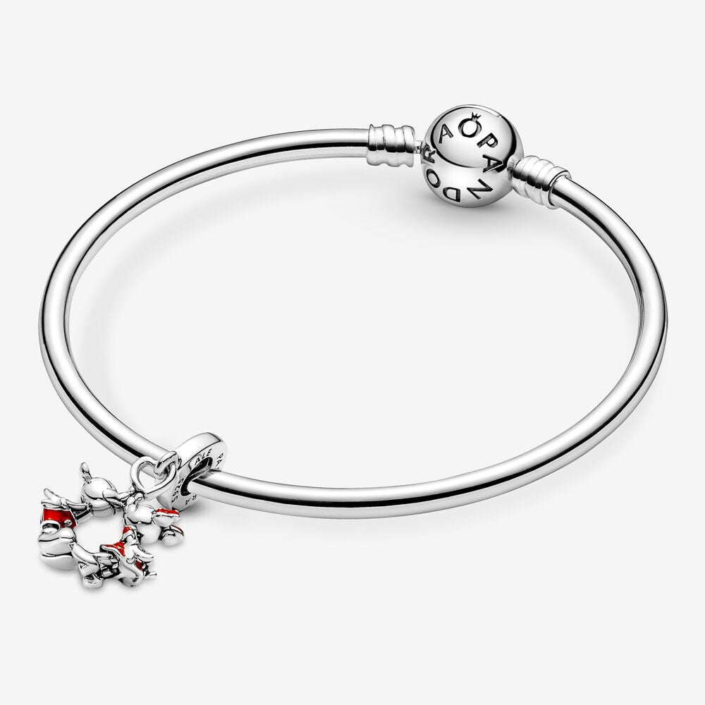 Pandora Disney Mickey Mouse &amp; Minnie Mouse Kissing Dangle Charm