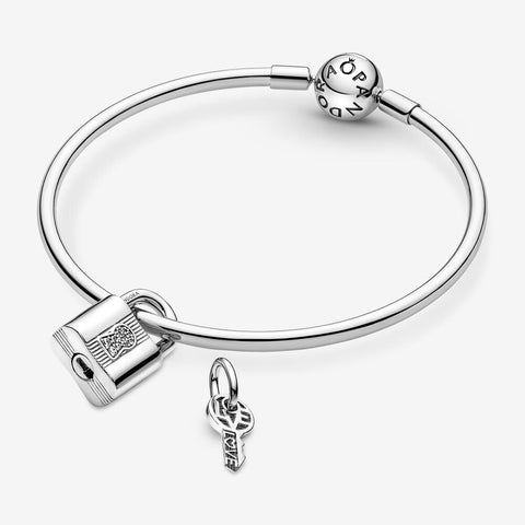 Pandora Padlock and Key Dangle Charm