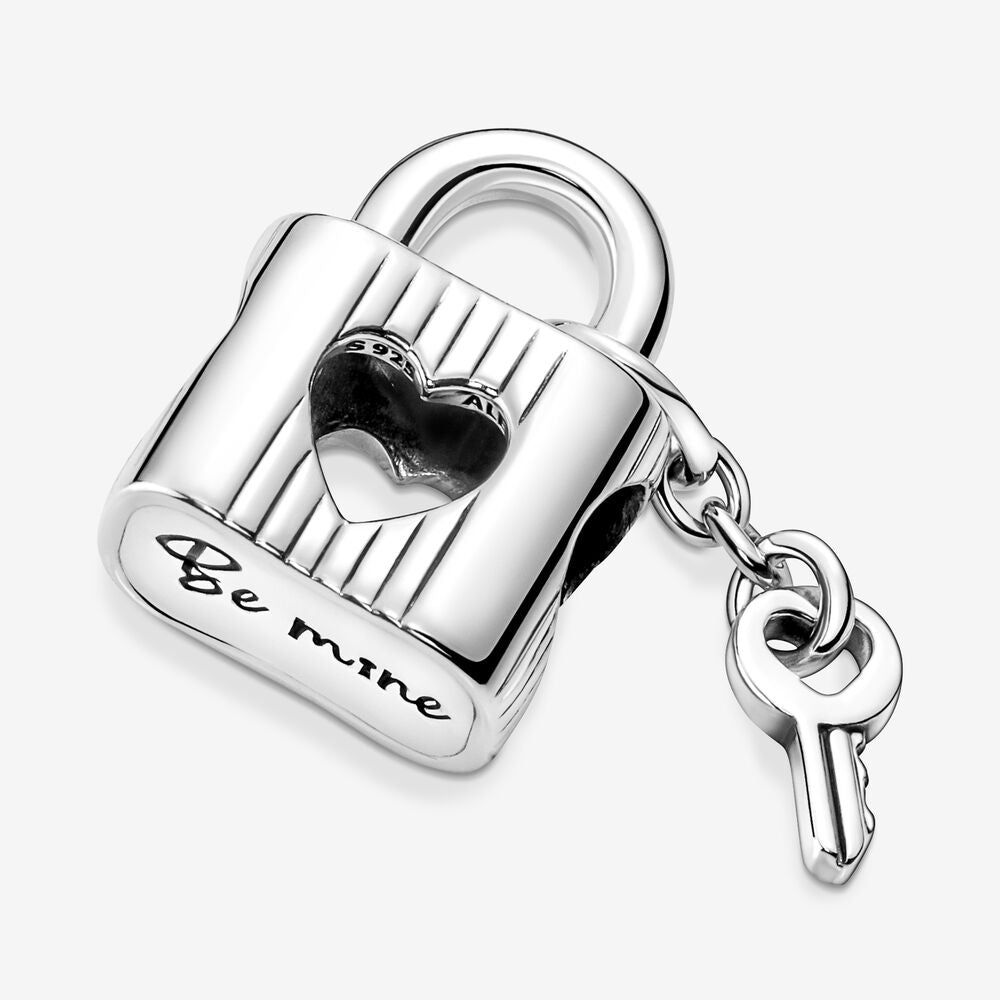 Pandora Padlock &amp; Heart Key Charm