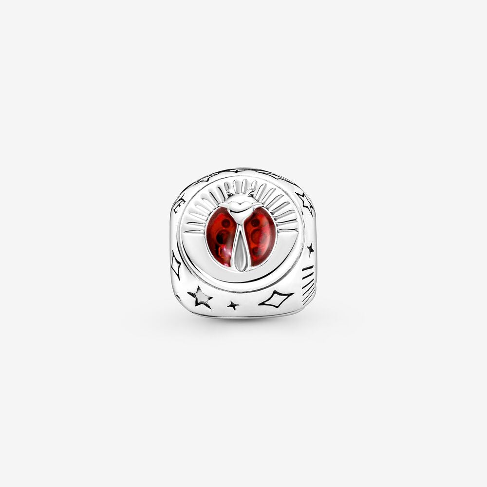 Pandora Clover, Horseshoe &amp; Ladybird Three-sided Charm