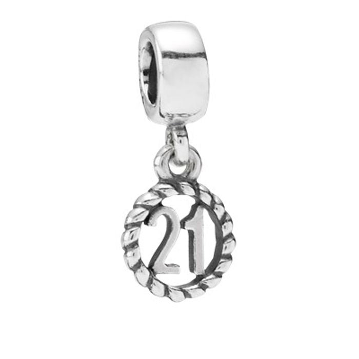 Pandora 21st Birthday Pendant Charm Stylessence Fine Jewellery