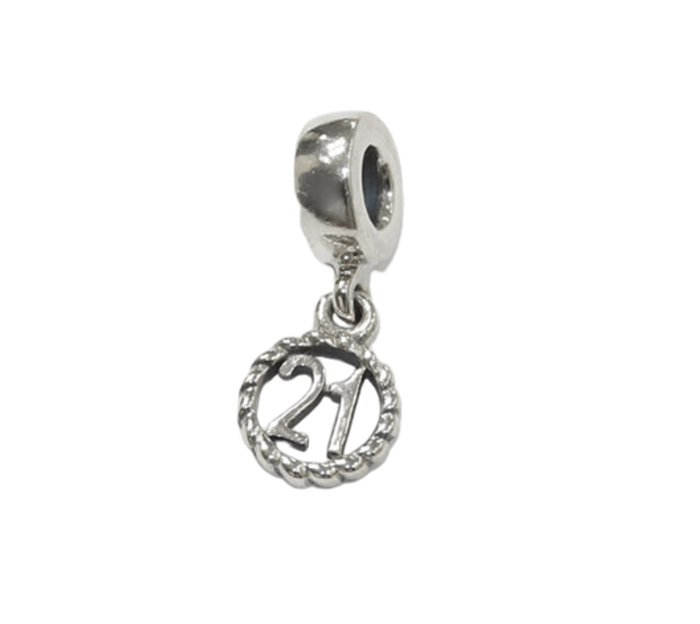 Pandora 21st Birthday Pendant Charm - Stylessence Fine Jewellery