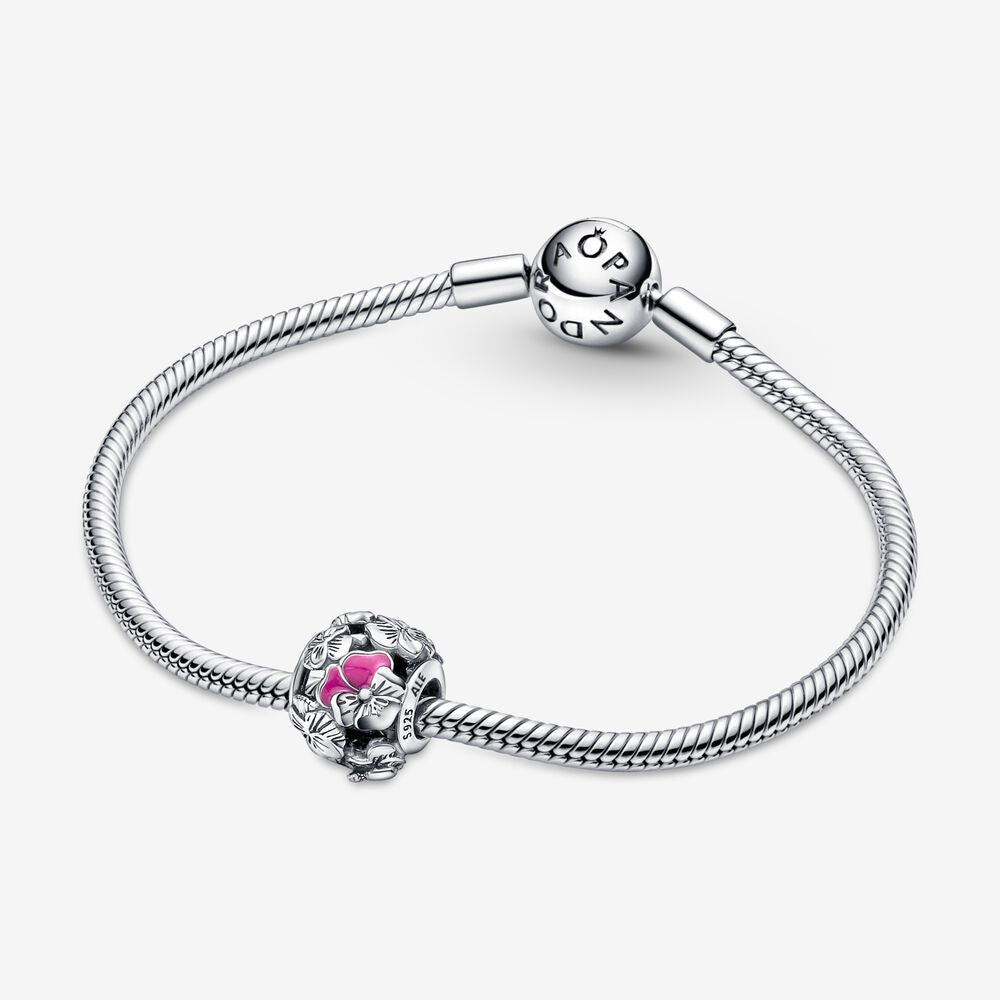 Pandora Pansy Flower Friends Charm