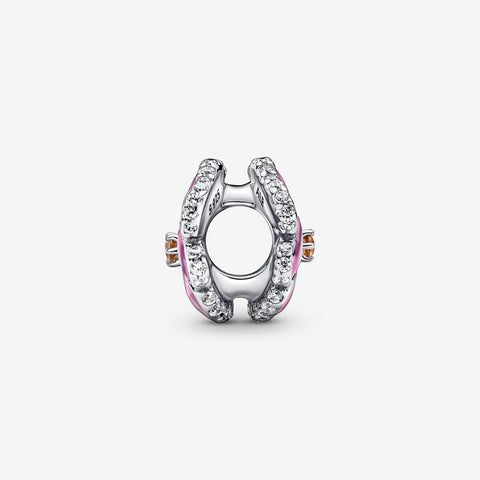 Pandora Pink Pansy Flower Charm