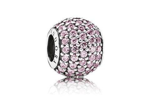 Pandora Charm Pavé Lights Pink Cubic Zirconia