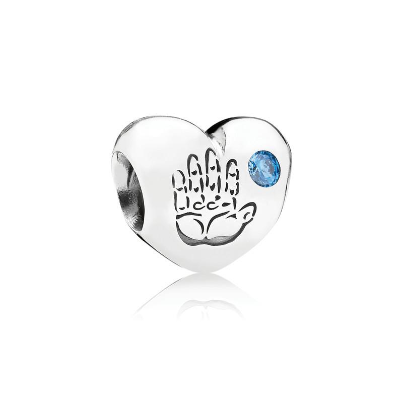 Pandora Charm Baby Boy Blue Cubic Zirconia