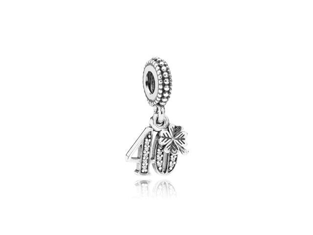Pandora Dangle 40 Years Of Love Clear Cubic Zirconia