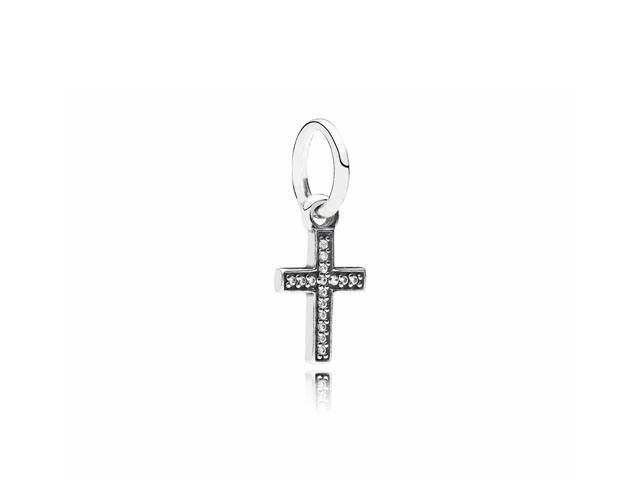 Pandora Dangle Symbol Of Faith Clear Cubic Zirconia