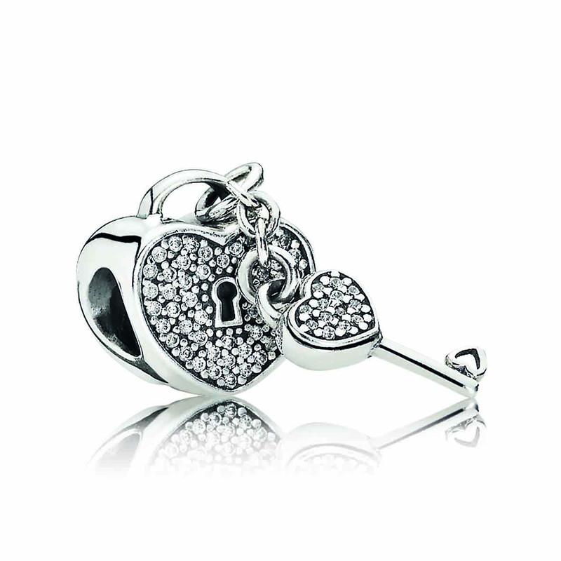 Pandora Charm Locks Of Love Clear Cubic Zirconia