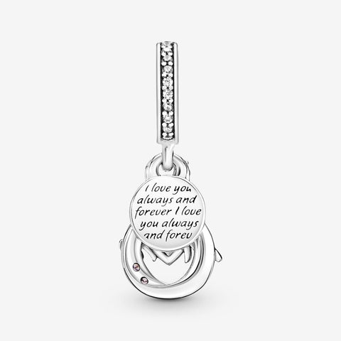 Pandora Mum Infinity Pave Double Dangle Charm