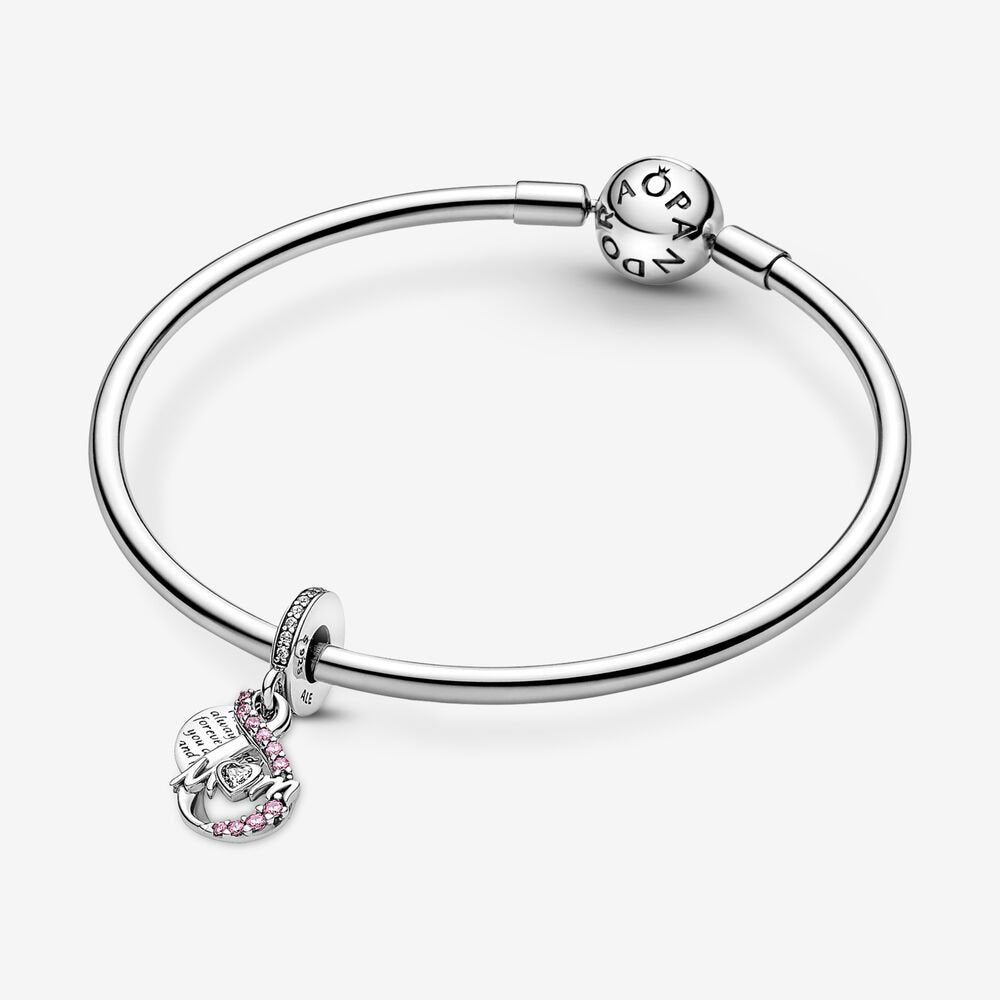 Pandora Mum Infinity Pave Double Dangle Charm