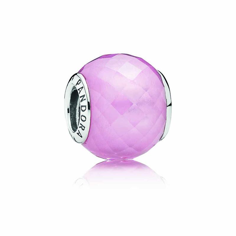 Pandora Charm Petite Facets Pink Cubic Zirconia