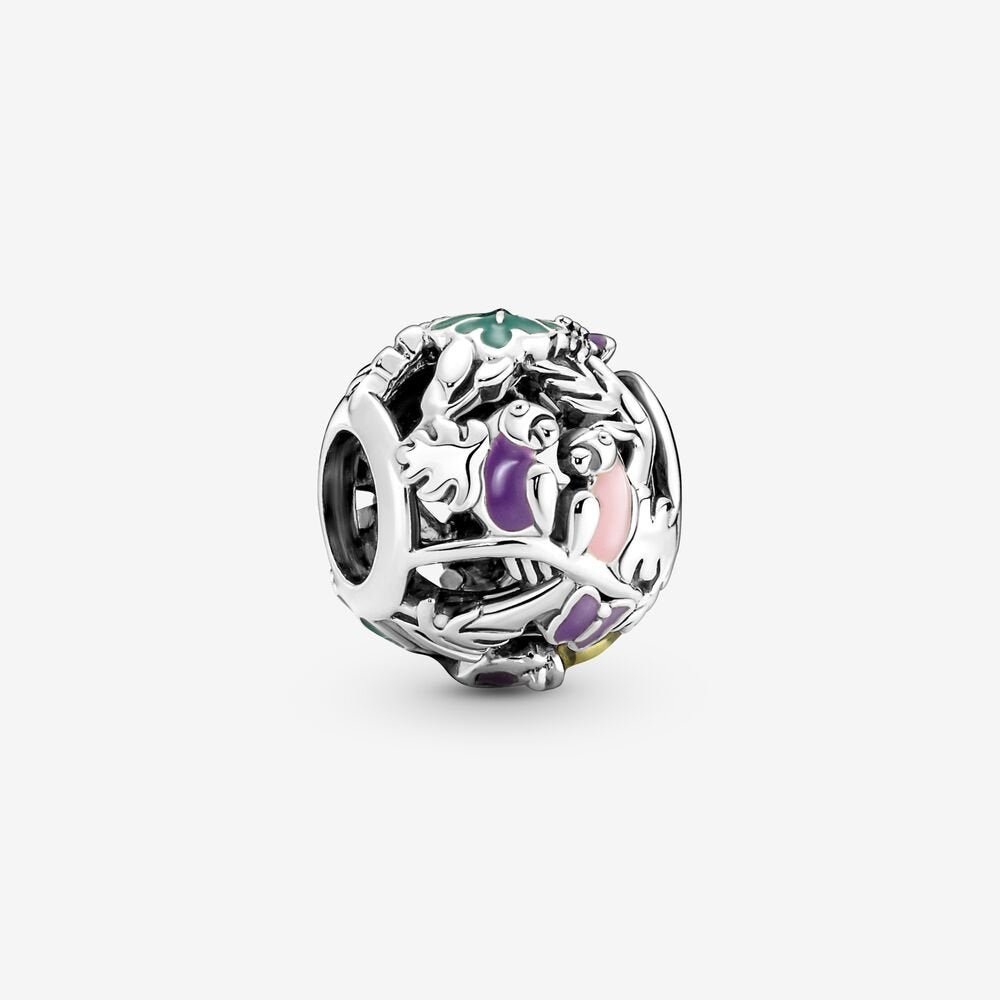 Pandora Jungle Creatures &amp; Leaves Charm