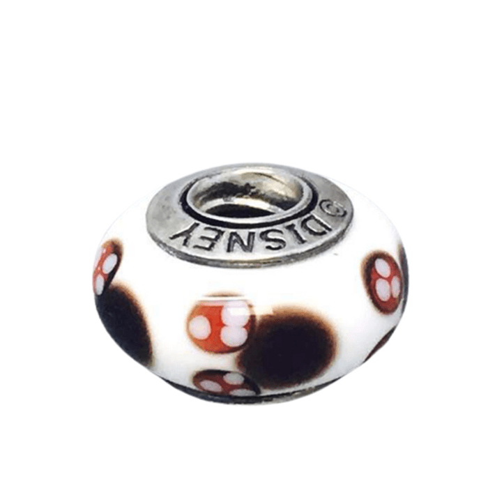 Pandora Disney Minnie Silver Charm With White Black