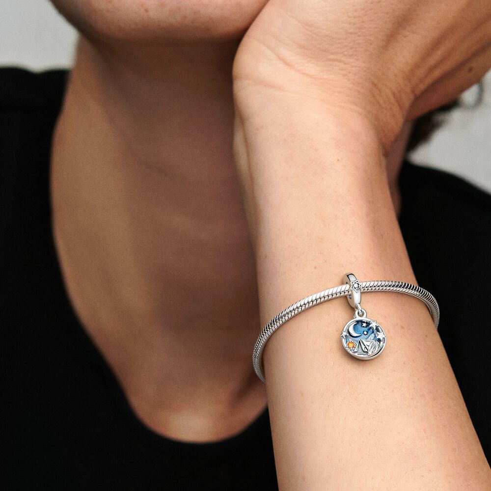 Pandora Camping Night Sky Double Dangle Charm