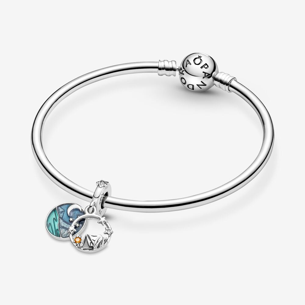 Pandora Camping Night Sky Double Dangle Charm