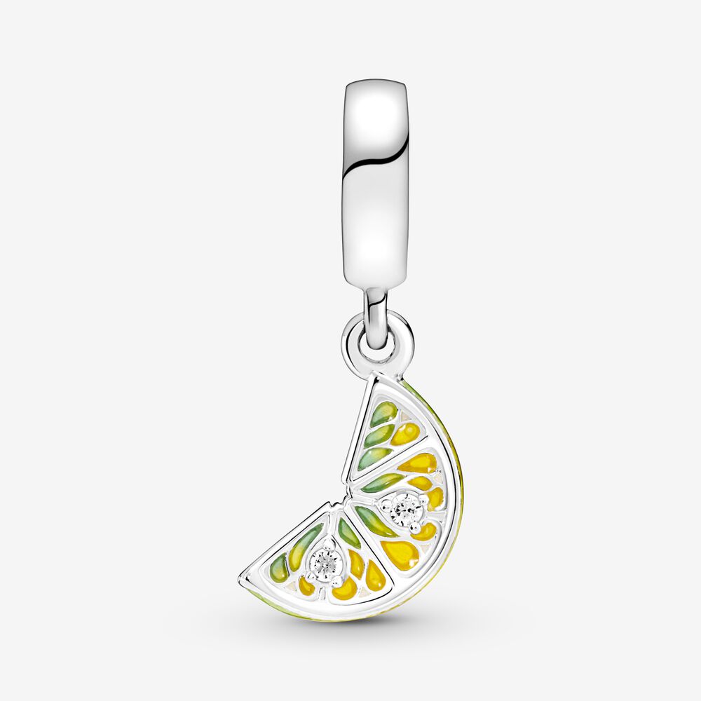 Pandora Lemon Slice Sparkling Fruit Dangle Charm