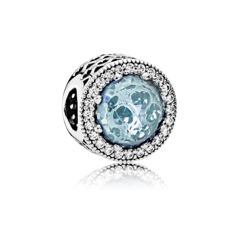Pandora Sparkling Glacier Blue Charm