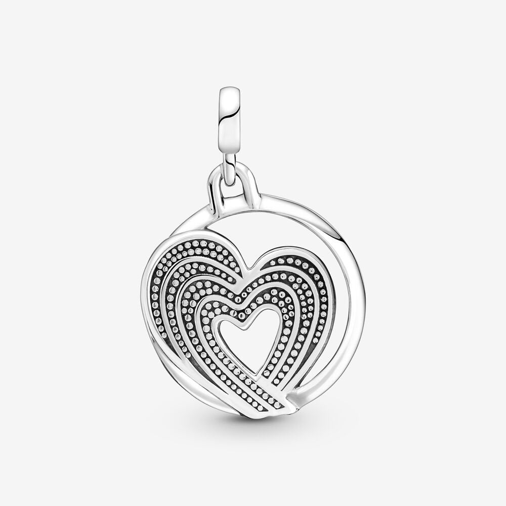 Pandora ME Rainbow Heart of Freedom Medallion